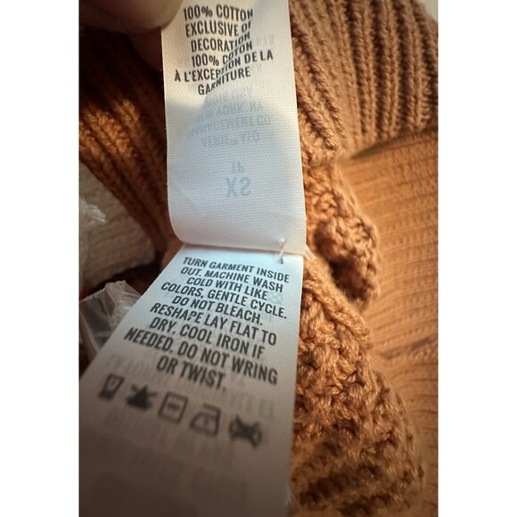 AERIE Oversized Varsity Letterman‎ Boyfriend Button Up Cardigan Orange XS NWT - Picture 8 of 11